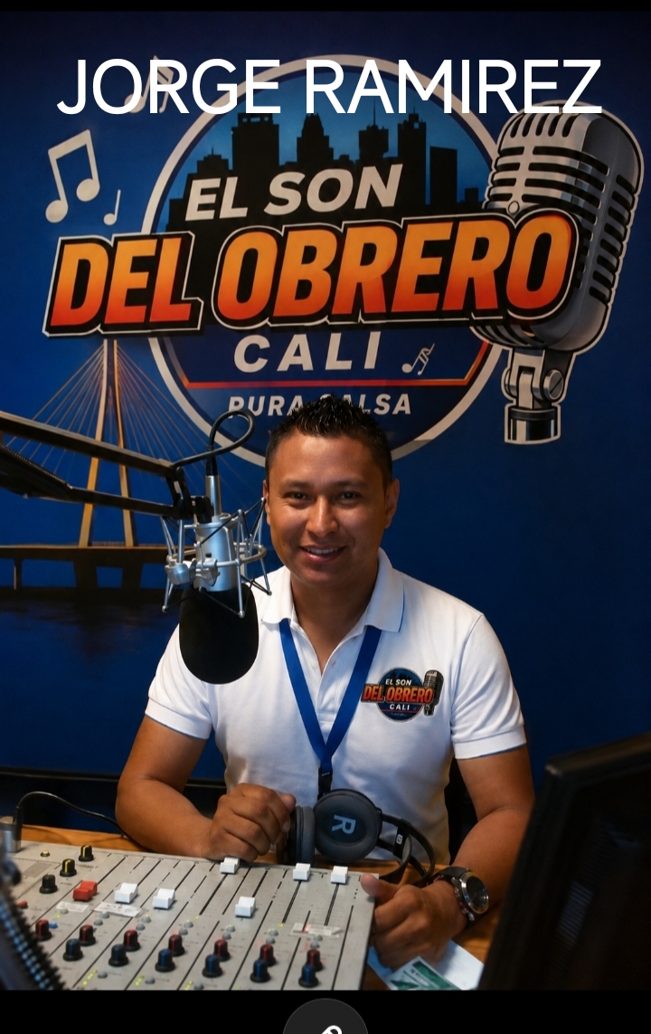 Jorge Ramirez, locutor de El Son del Obrero Cali